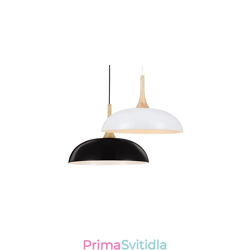 Mini umělecká závěsná lampa 1 Světlo Moderní Jednoduchost Černobílá povrchová úprava Hliníkové a dřevěné závěsné svítidlo