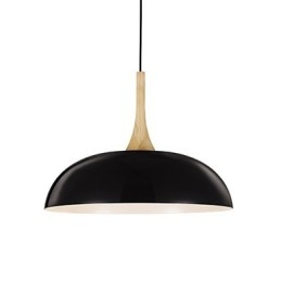 Mini umělecká závěsná lampa 1 Světlo Moderní Jednoduchost Černobílá povrchová úprava Hliníkové a dřevěné závěsné svítidlo