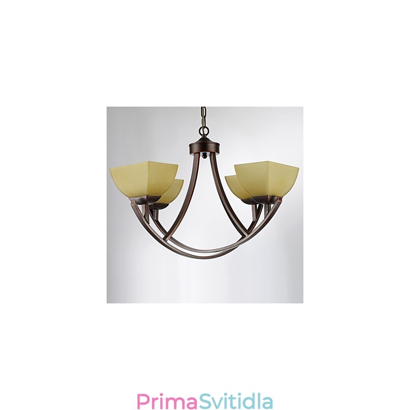 Lustr 4 světla Tradiční klasický Vintage Metal