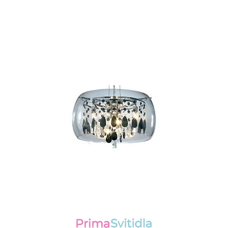 Moderní moderní bicí křišťálové galvanicky pokovené závěsné světlo v mini stylu