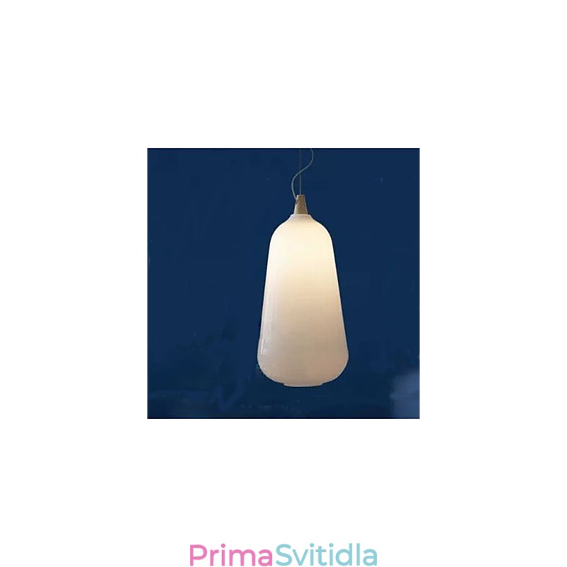 Láhev z mléčného bílého skla Závěsná lampa Natural Curve