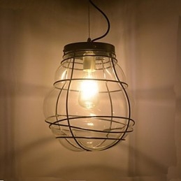 Severní Evropa Jednoduché moderní kreativní skleněné retro závěsné svítidlo