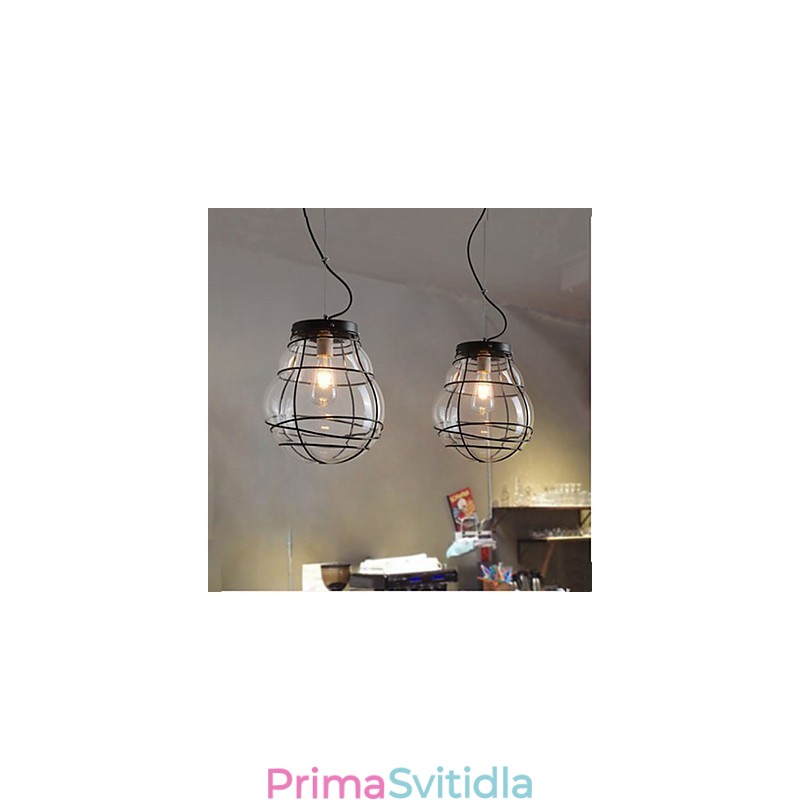 Severní Evropa Jednoduché moderní kreativní skleněné retro závěsné svítidlo