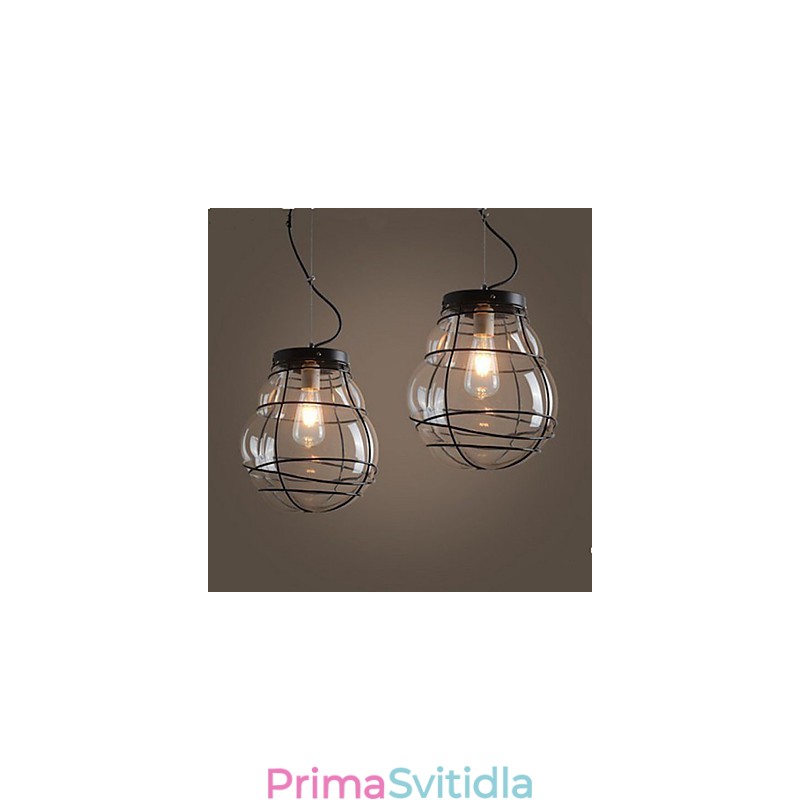 Severní Evropa Jednoduché moderní kreativní skleněné retro závěsné svítidlo