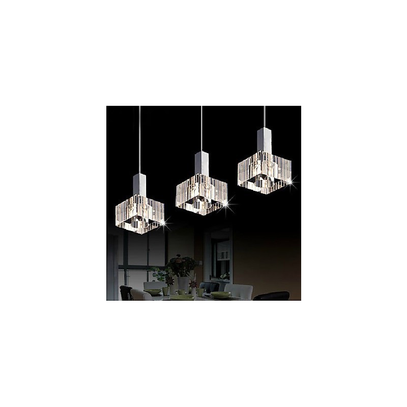 Křišťálový přívěsek lampa tři