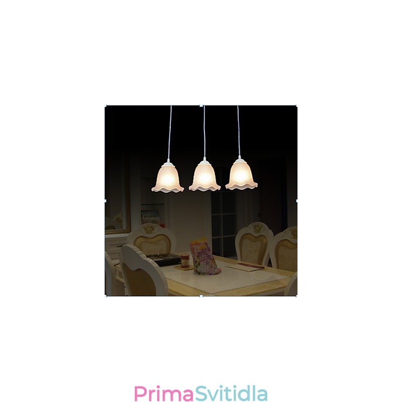 Přívěsek Three Lights White European Retro Classic