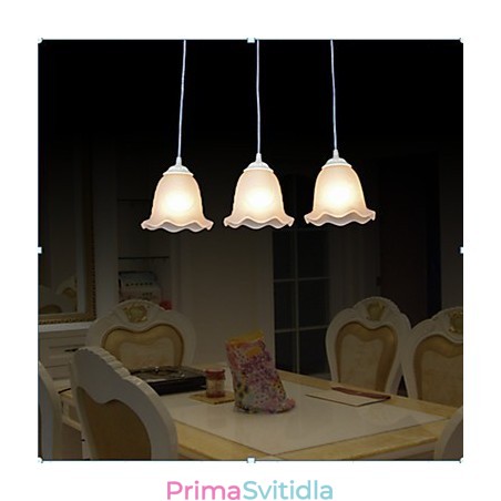 Přívěsek Three Lights White European Retro Classic Přívěsek Three Lights White European Retro Classic