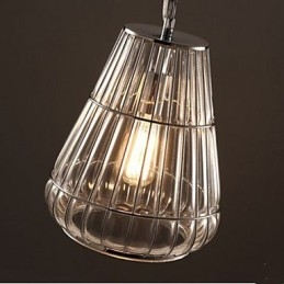Skleněná závěsná lampa v americkém stylu Industrial Wind Cafe