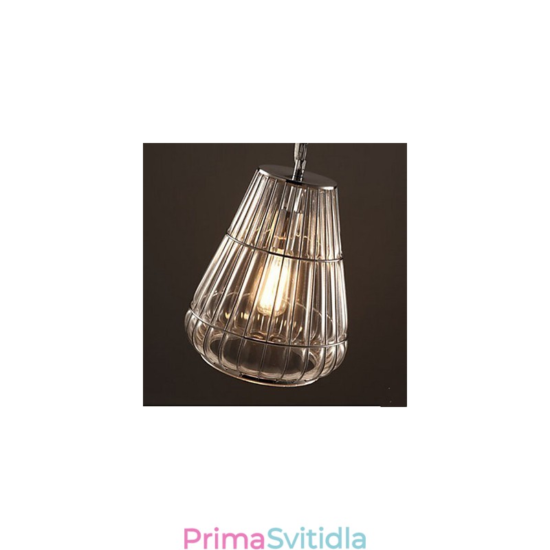 Skleněná závěsná lampa v americkém stylu Industrial Wind Cafe