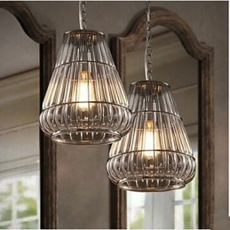 Skleněná závěsná lampa v americkém stylu Industrial Wind Cafe