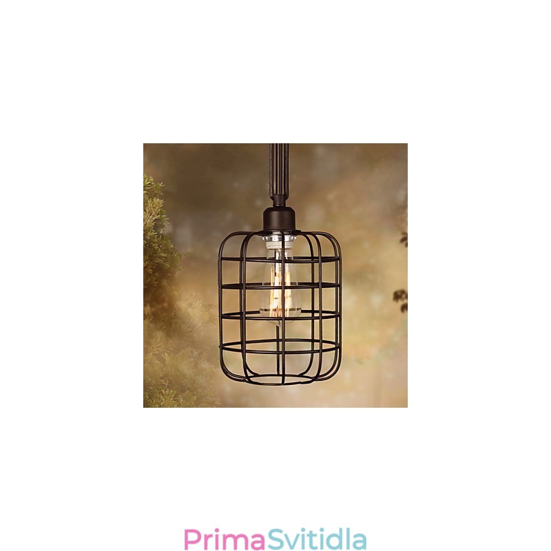 Kovové závěsné svítidlo v retro stylu Mini