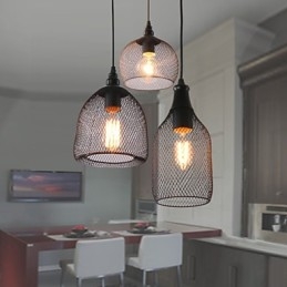 Závěsná světla Mini styl Rustikální Lodge Retro venkovská garáž Kov