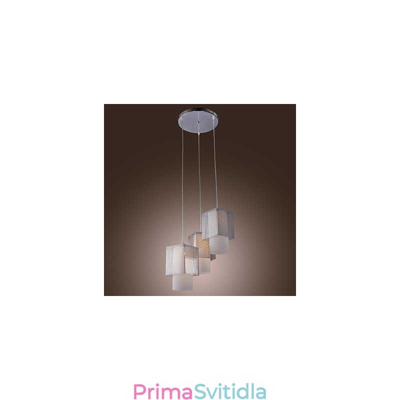 Moderní galvanicky pokovené závěsné světlo v mini stylu