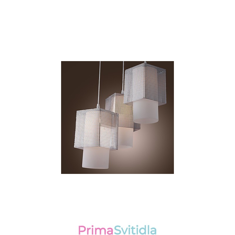 Moderní galvanicky pokovené závěsné světlo v mini stylu