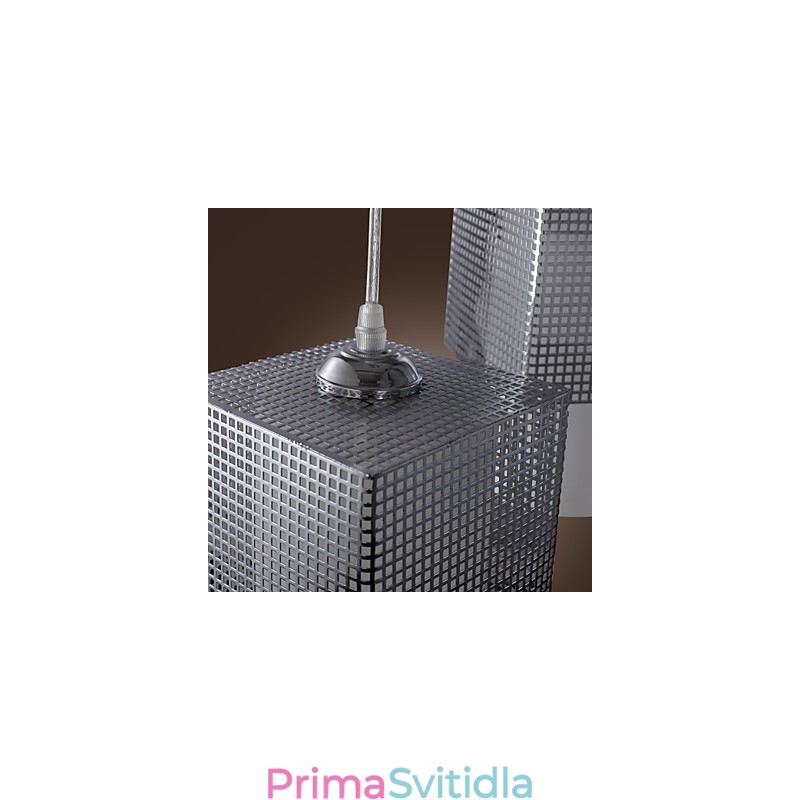 Moderní galvanicky pokovené závěsné světlo v mini stylu