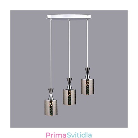 Lampa Dream laser Graving Chrome Plated 3 Disc Lampa Dream laser Graving Chrome Plated 3 Disc