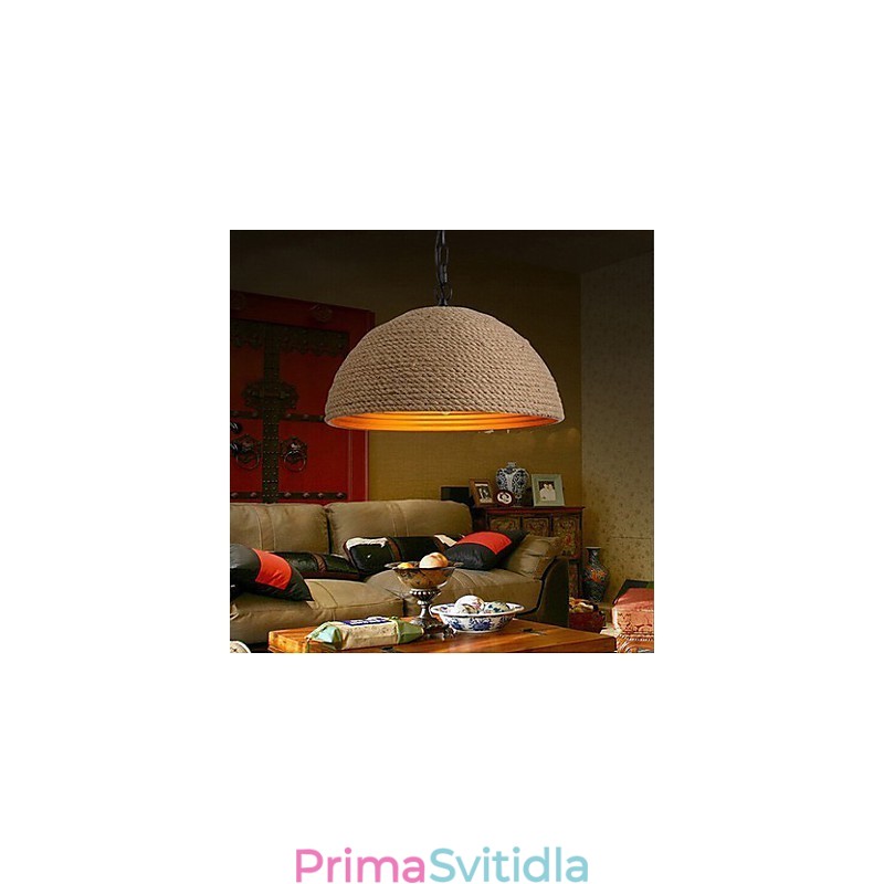 Vintage Kovaný Lustr Kreativní Průmyslové Konopí