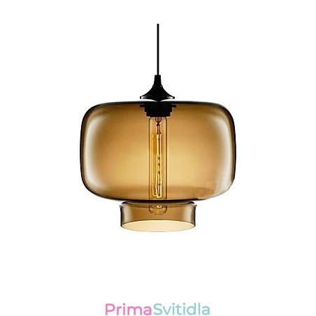 70W moderní skleněné závěsné svítidlo v designu hnědé průhledné láhve 70W moderní skleněné závěsné svítidlo v designu hnědé průhledné láhve