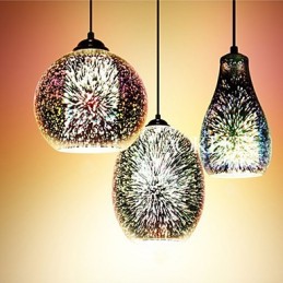 Jednoduchý stolek 3D Glass Creative Pendant C