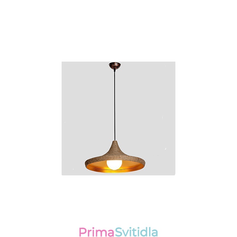 Retro lustr C průmyslové konopí