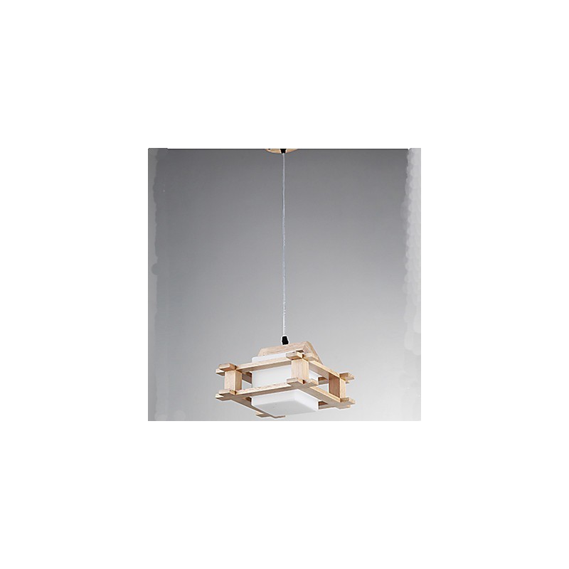 Lampa z masivního dřeva