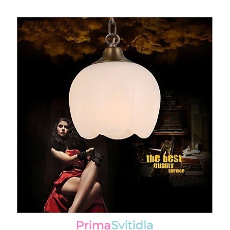 Španělské mramorové měděné osvětlení Single Lustr