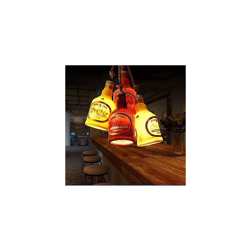 Americká jednoduchá retro závěsná lampa Jednohlavá závěsná závěsná lampa