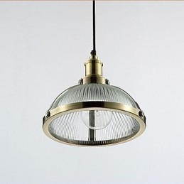 Americká retro skleněná lampa stínidlo malé závěsné svítidlo