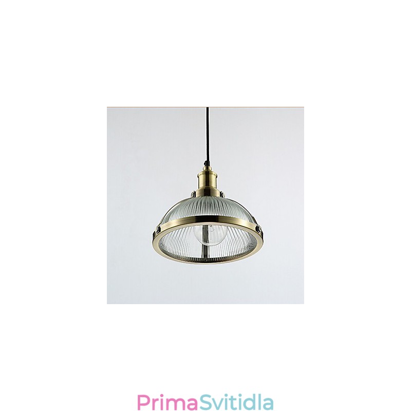 Americká retro skleněná lampa stínidlo malé závěsné svítidlo