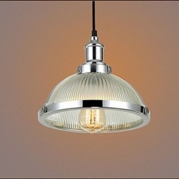Americká retro skleněná lampa stínidlo malé závěsné svítidlo