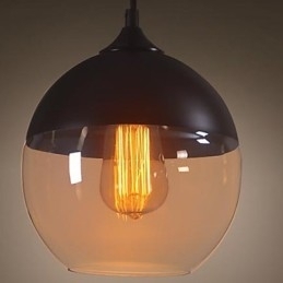 WestMenLights moderní vintage skleněné stropní závěsné svítidlo o průměru 200 mm