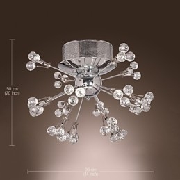 Moderní moderní křišťálový chromový kovový zapuštěný držák
