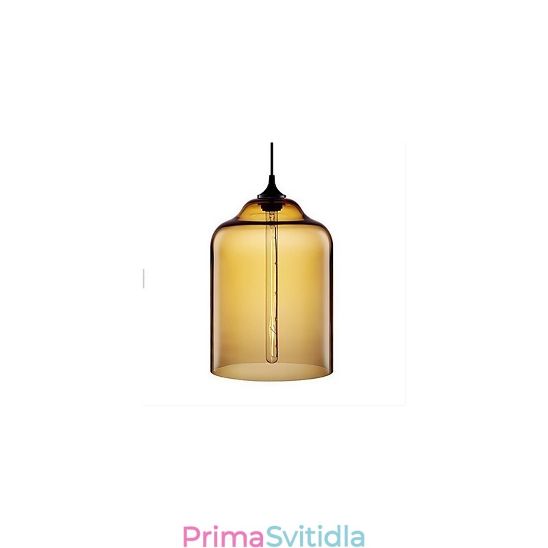 Retro kreativní jednohlavé skleněné závěsné lampy kavárna v misce zlaté rybky