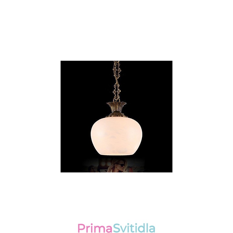 Španělské mramorové měděné osvětlení Single Lustr