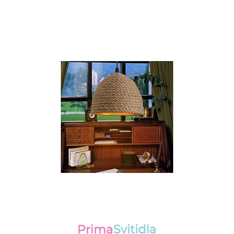 Vintage kovaný lustr kreativní průmyslové konopí