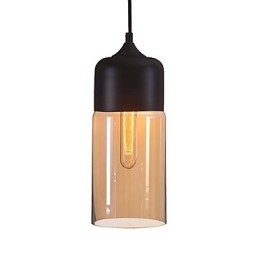 WestMenLights Elegantní stínidlo na láhev DIY Stropní lampa Skleněná závěsné osvětlení Edison Bulb Home