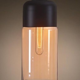 WestMenLights Elegantní stínidlo na láhev DIY Stropní lampa Skleněná závěsné osvětlení Edison Bulb Home