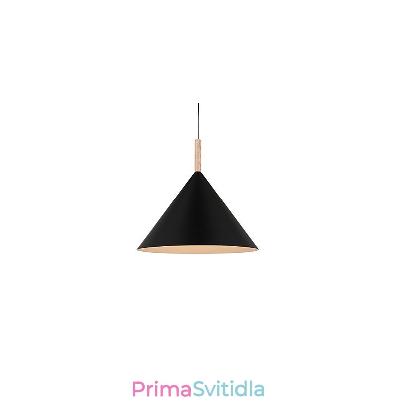Mini Artistic kuželová závěsná lampa 1 Světlá Mordern Jednoduchost Povrchová úprava Černá Bílá Hliníkové a dřevěné závěsné svítidlo
