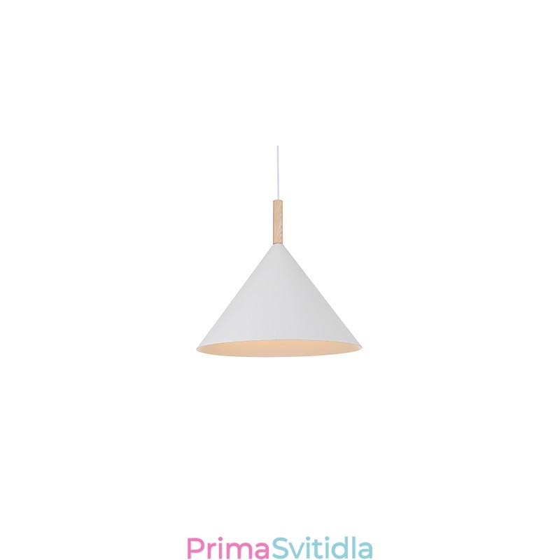 Mini Artistic kuželová závěsná lampa 1 Světlá Mordern Jednoduchost Povrchová úprava Černá Bílá Hliníkové a dřevěné závěsné svítidlo