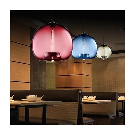 Retro kreativní jednohlavé skleněné závěsné lampy kavárna v misce zlaté rybky Retro kreativní jednohlavé skleněné závěsné lampy kavárna v misce zlaté rybky