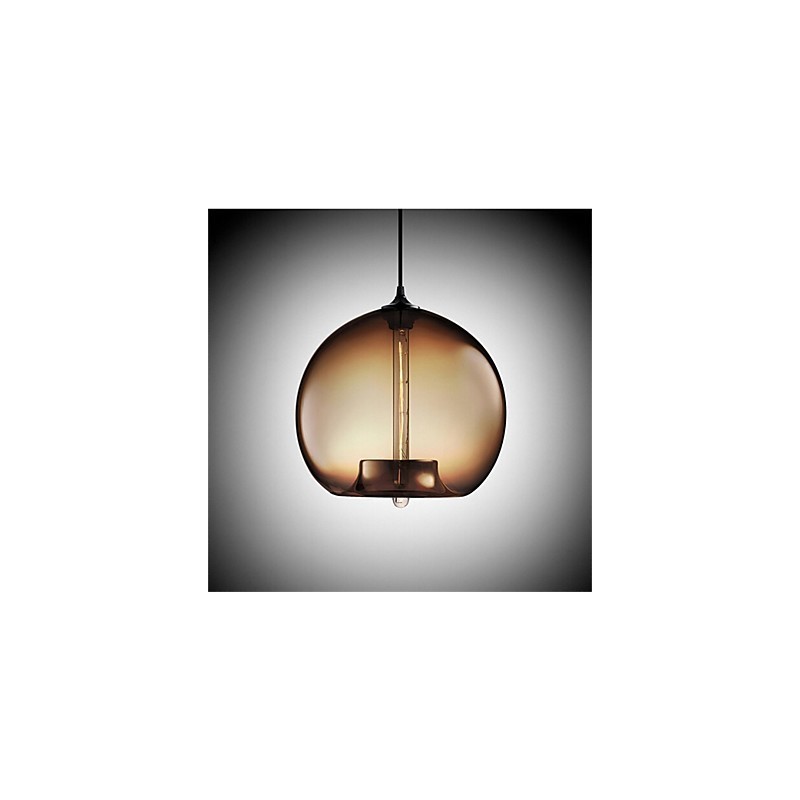 Retro kreativní jednohlavé skleněné závěsné lampy kavárna v misce zlaté rybky