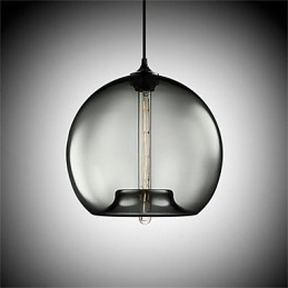Retro kreativní jednohlavé skleněné závěsné lampy kavárna v misce zlaté rybky