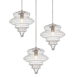 Závěsná lampa 1 Světlo Moderní Jednoduchost Bezbarvé čiré sklo