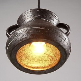 Personality Retro keramická závěsná čajovna Lustrová lampa