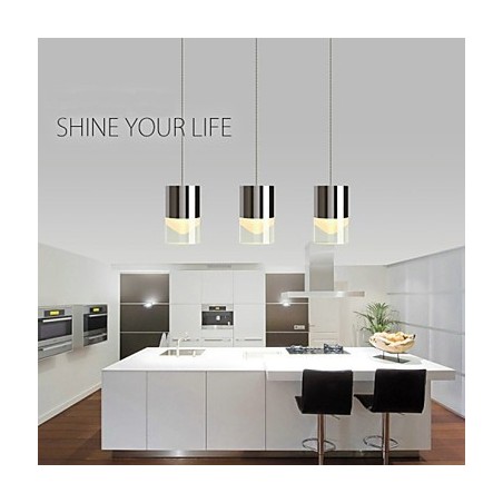 3 Světla Závěsné Světlo Moderní Současný Kov