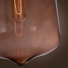 70W moderní skleněné závěsné svítidlo v designu průhledné láhve