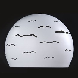 Jednoduché moderní kreativní osvětlení Real White Iron