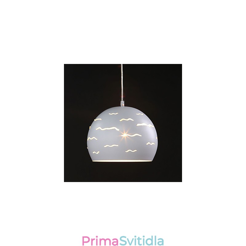 Jednoduché moderní kreativní osvětlení Real White Iron