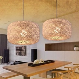 Evropský módní lustr Moderní minimalistický domácí ratanový koule lustr