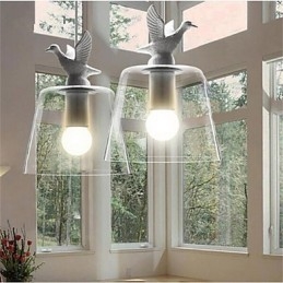 American Style Retro Creative Single Head Glass lampa Nordic Cafe
